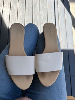 Nisolo Island Slides - cream